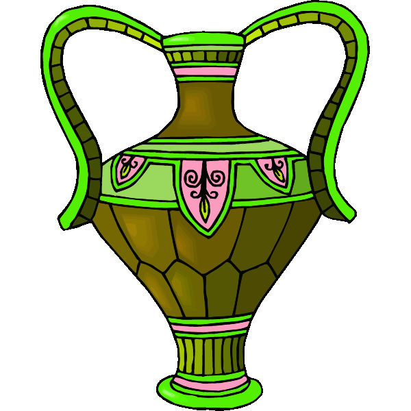 SVG Green and pink cup