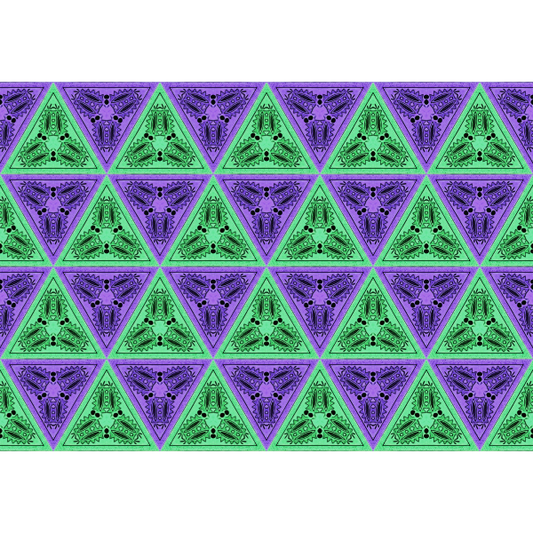 SVG Green and purple triangles