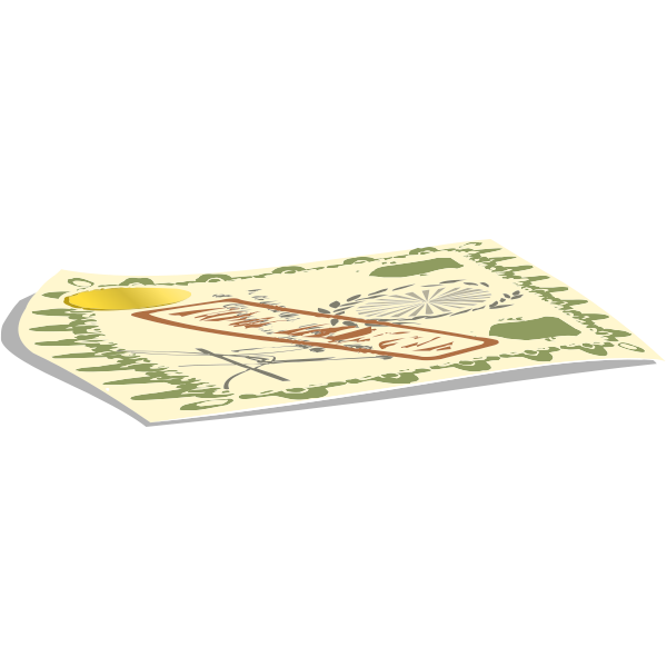 SVG Green and yellow card map vector graphics