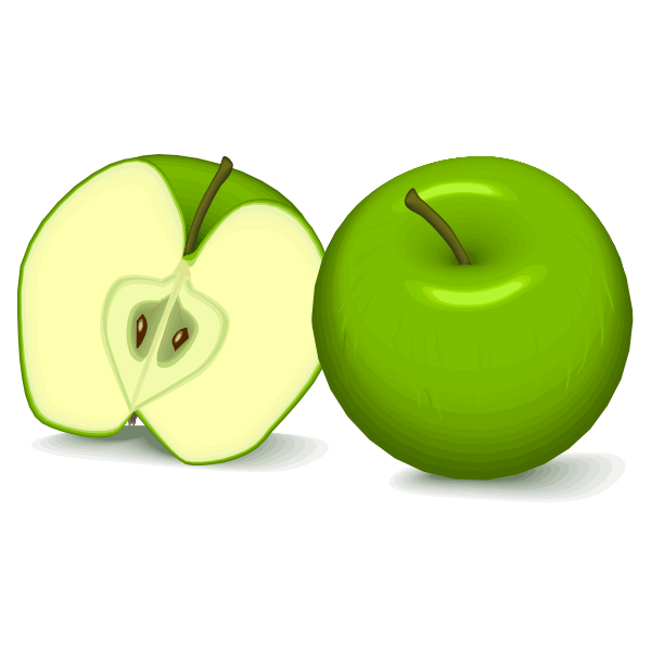 SVG Green apples vector image