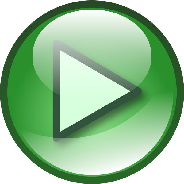 SVG Green audio button vector graphics