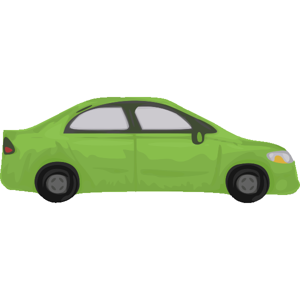 SVG Green automobile vector image