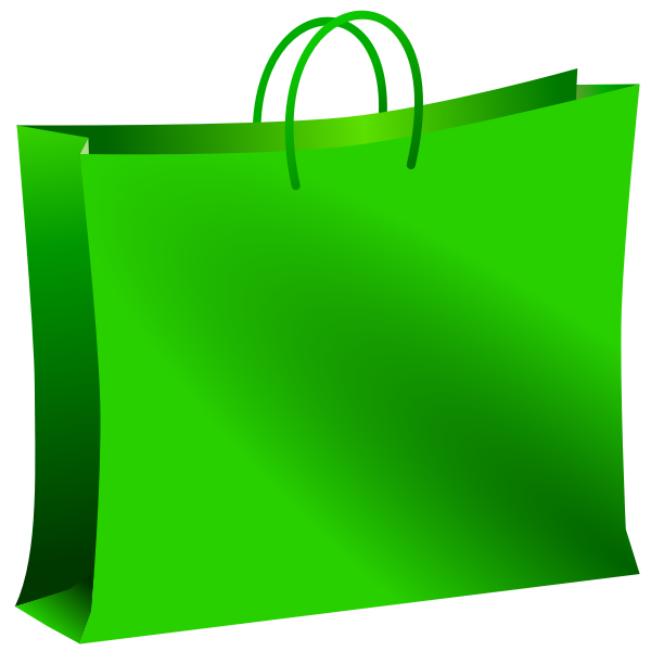 SVG Green bag vector illustration