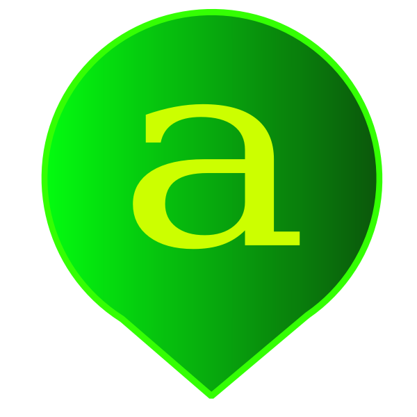 SVG Green balloon