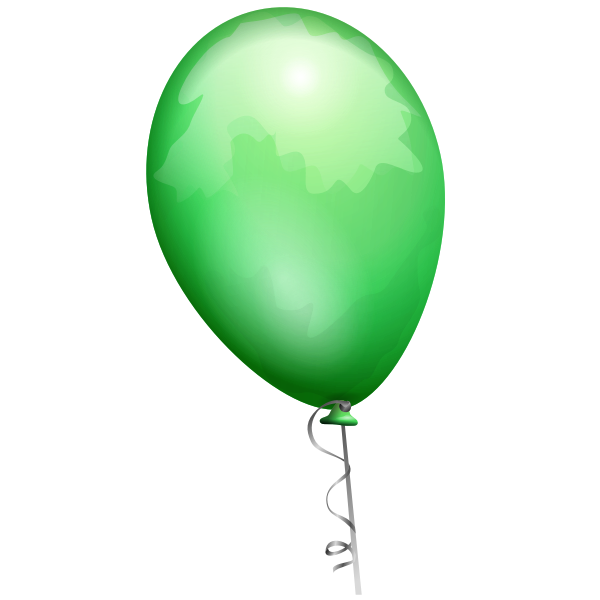 SVG Green balloon vector image