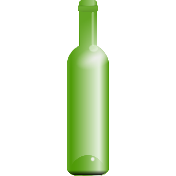 SVG Green bottle vector image
