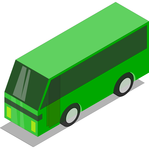 SVG Green bus