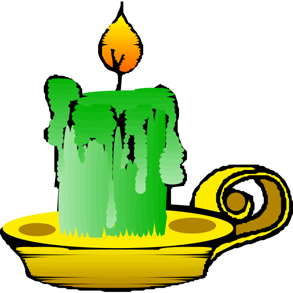 SVG Green candle