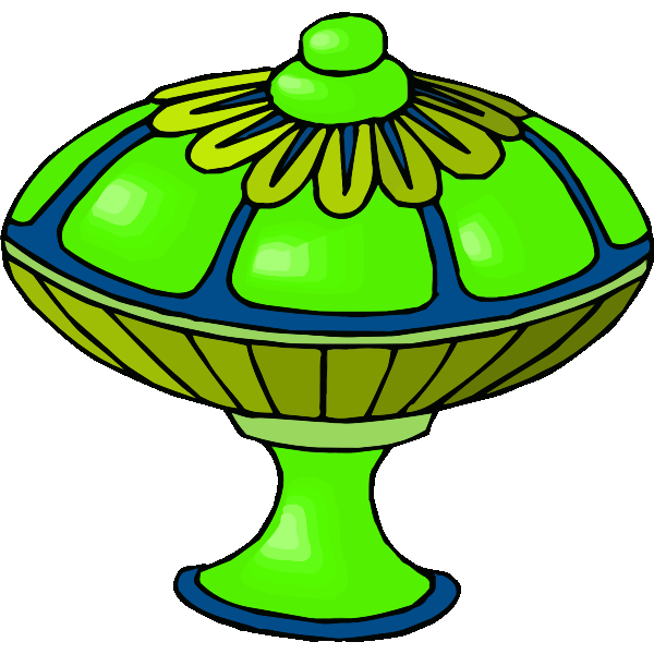 SVG Green candy jar