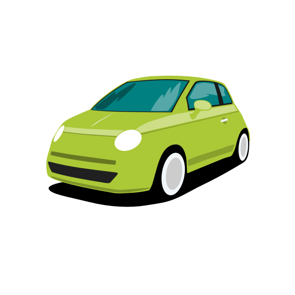 SVG Green car vector image