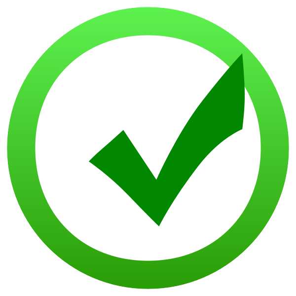 SVG Green check