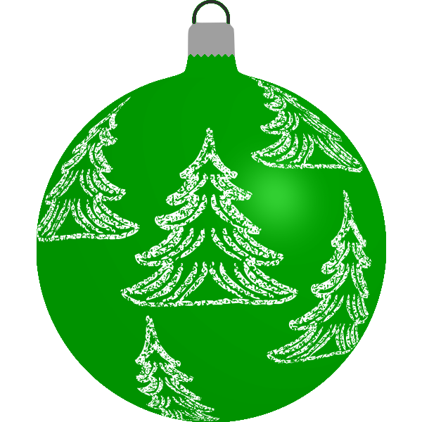 SVG Green Christmas ball