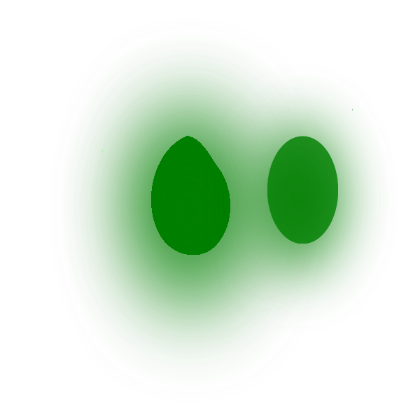 SVG Green circles with blur effect