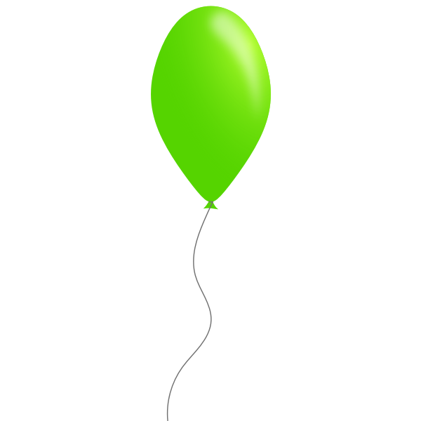 SVG Green color balloon vector image