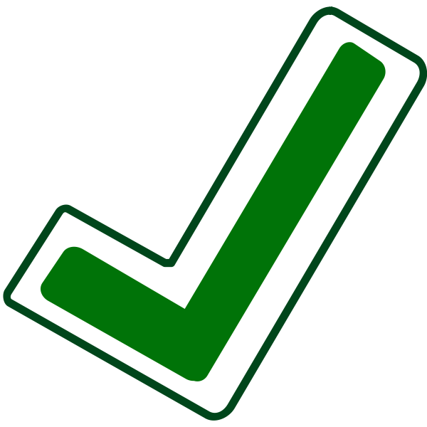 SVG Green correct vector icon