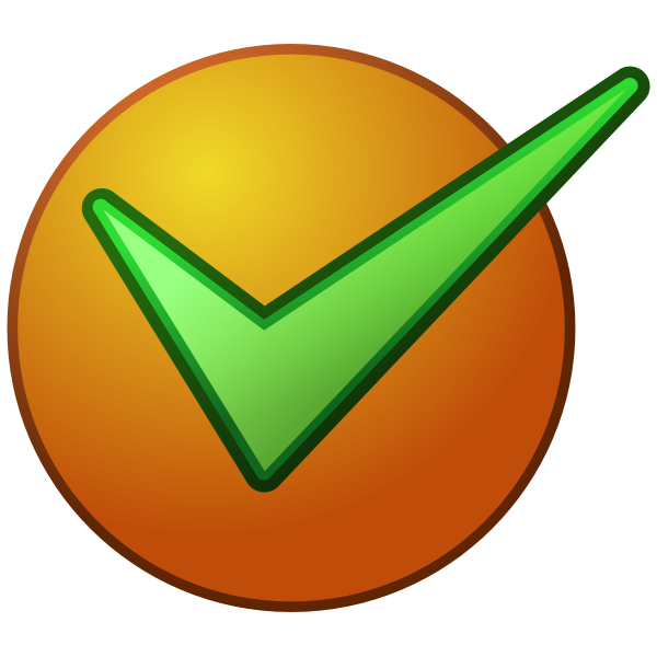 SVG Green correct vector icon