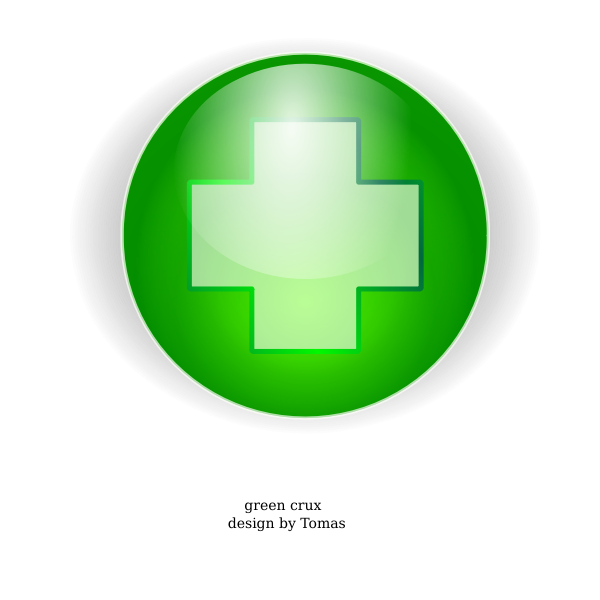 SVG Green cross vector