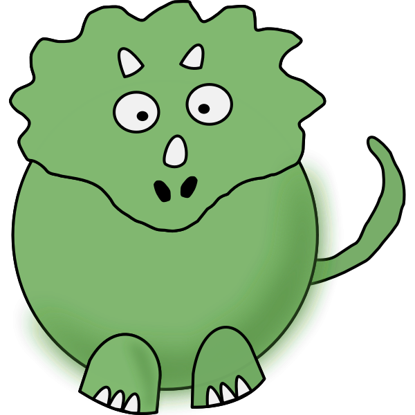 SVG Green dino