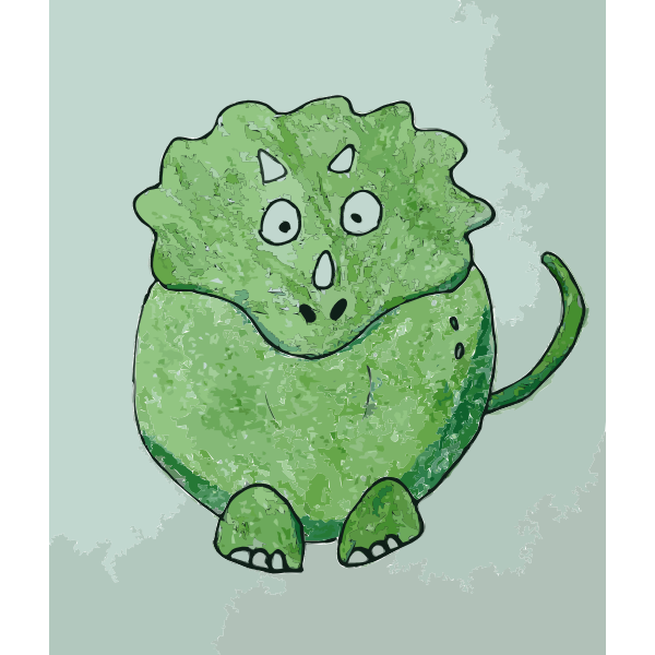 SVG Green Dino Daily Sketch 26 2015061051