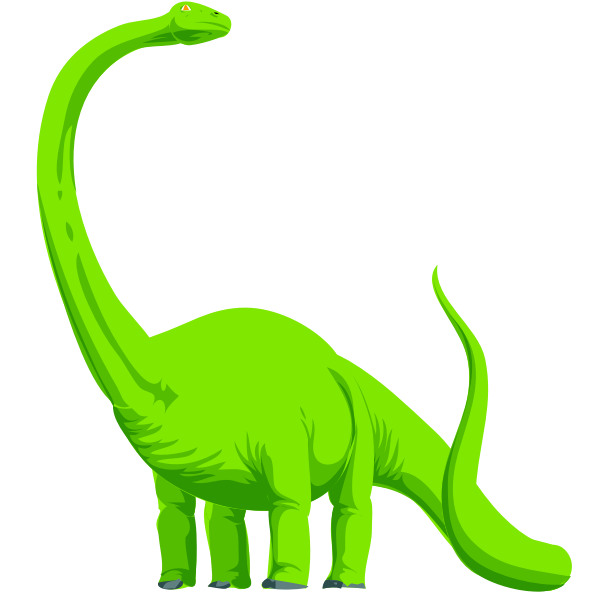 SVG Green dinosaur vector image