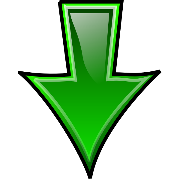 SVG Green down arrow