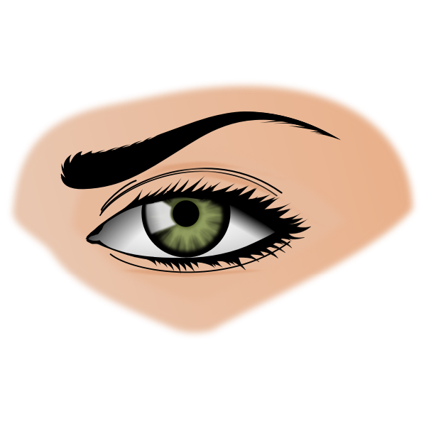 SVG Green eye illustration
