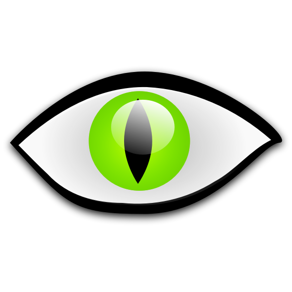 SVG Green eye vector graphics