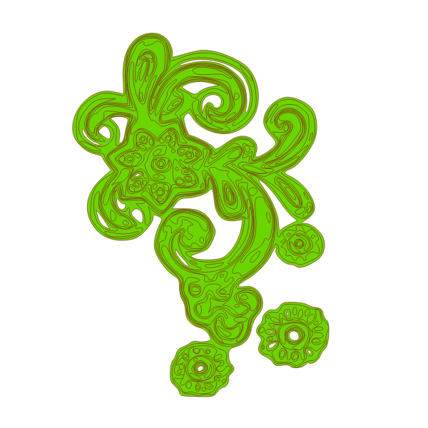 SVG Green flourish decoration