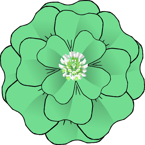 SVG Green flower