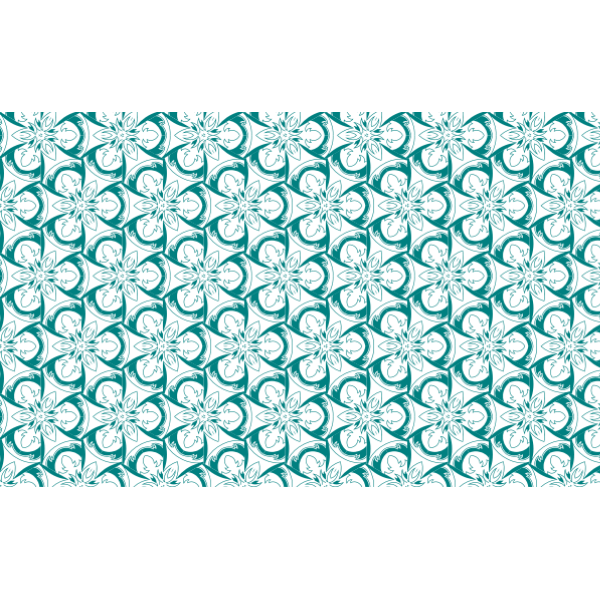 SVG Green flowery seamless pattern
