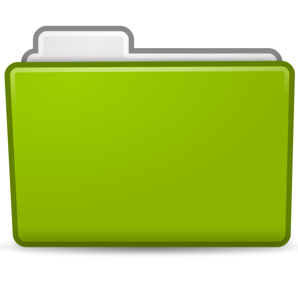 SVG Green folder icon