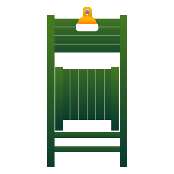 SVG Green folding chair
