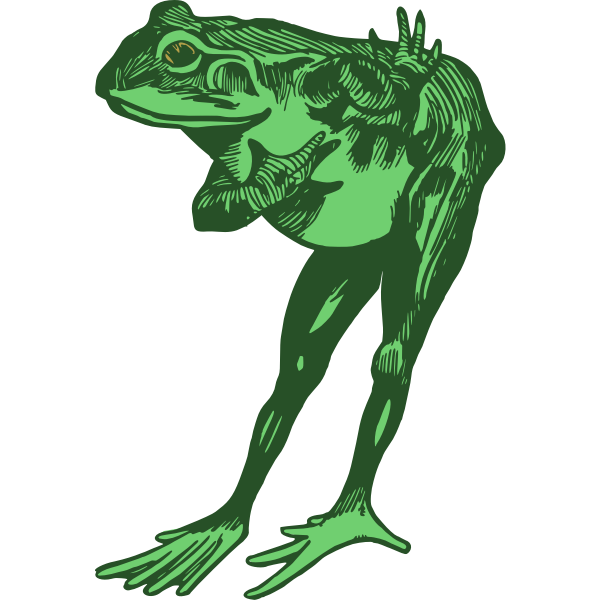 SVG Green frog