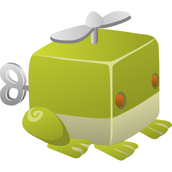 SVG Green frog toy
