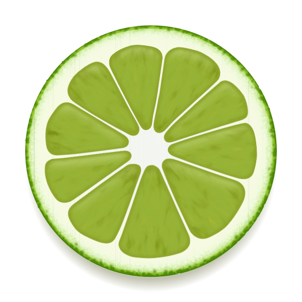 SVG Green fruit slice