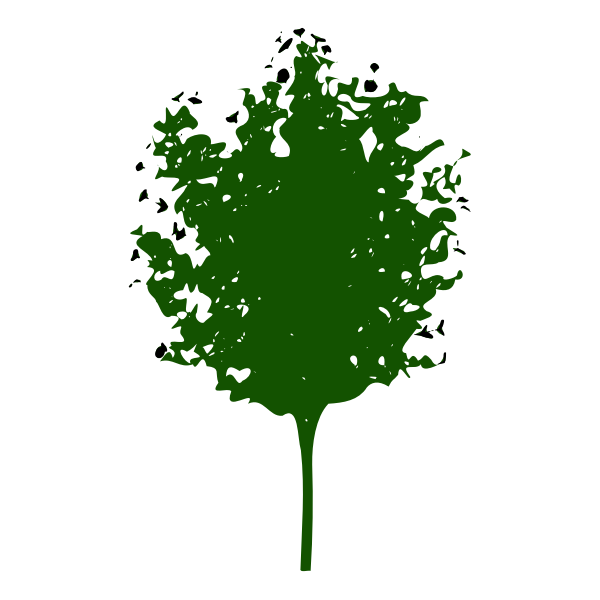 SVG Green fruit tree