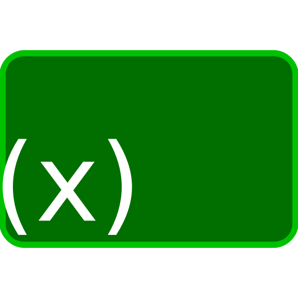 SVG Green function icon vector clip art