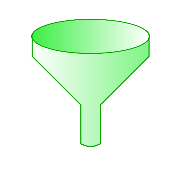 SVG green funnel