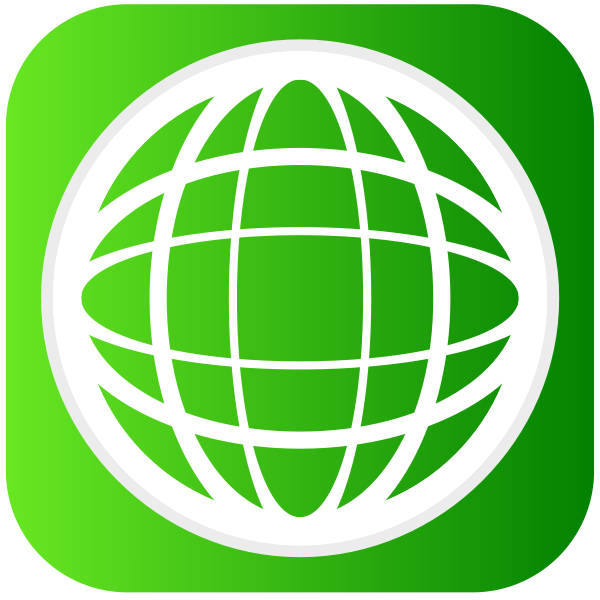 SVG Green globe