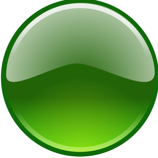 SVG Green glossy button