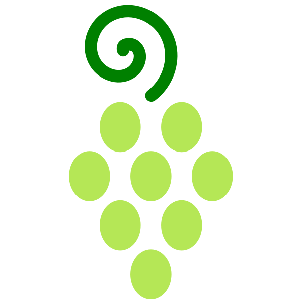 SVG Green grapes icon