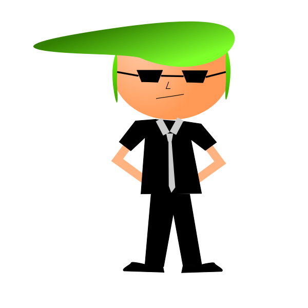 SVG Green-haired dude