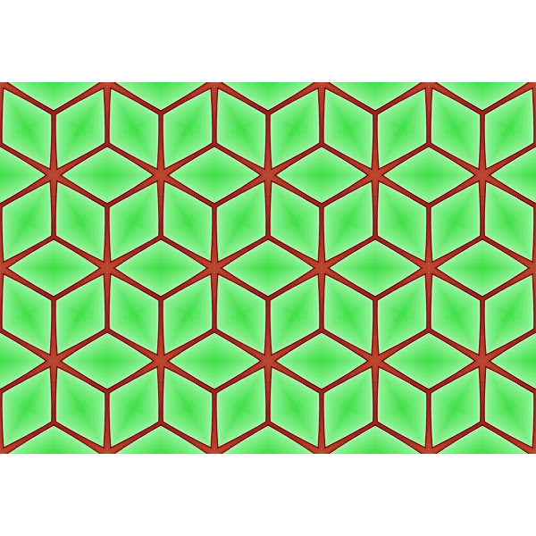 SVG Green hives with red borders