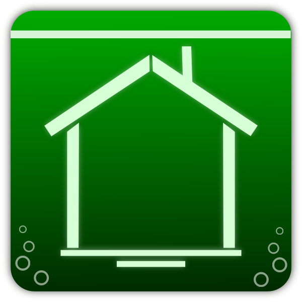 SVG Green home icon