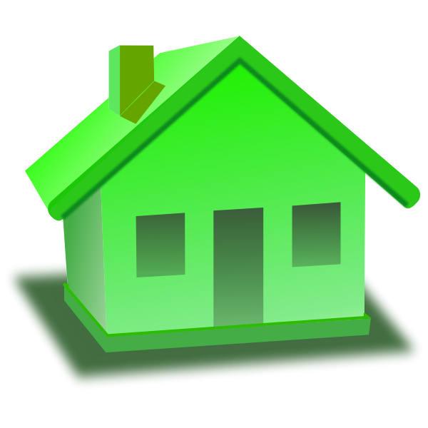 SVG Green house icon vector image