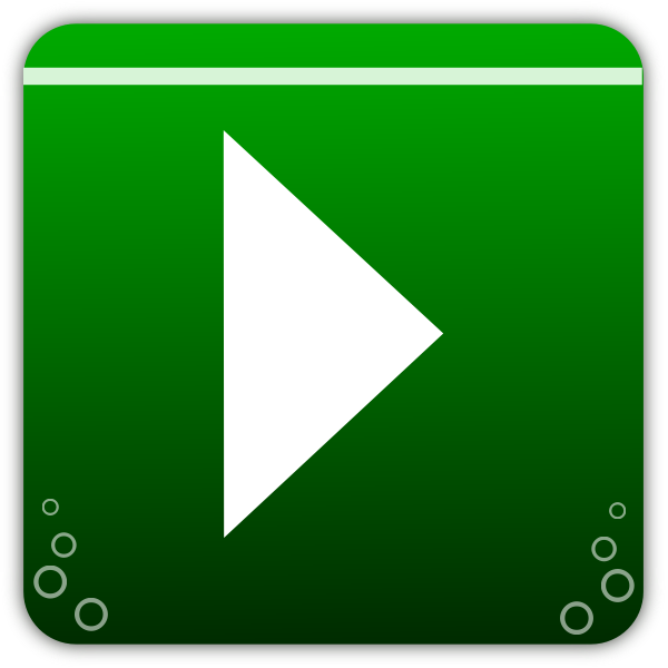 SVG Green icon for music players