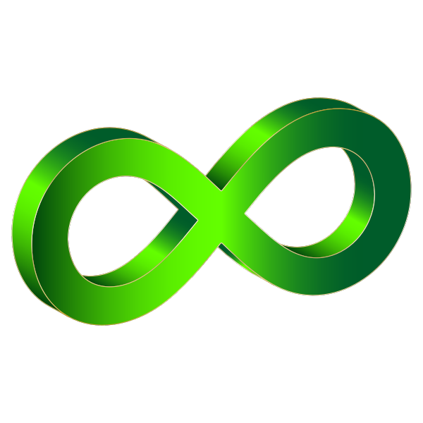 SVG Green infinity symbol