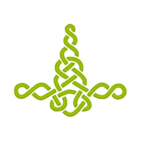 SVG Green knotwork