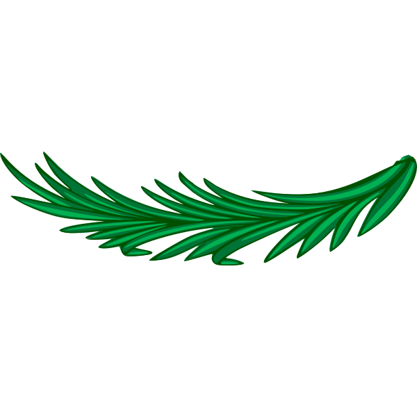 SVG Green laurel branch