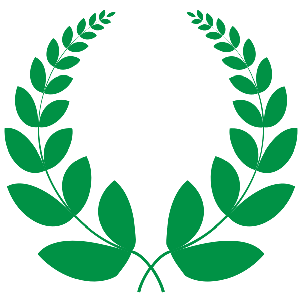 SVG Green Laurel Wreath